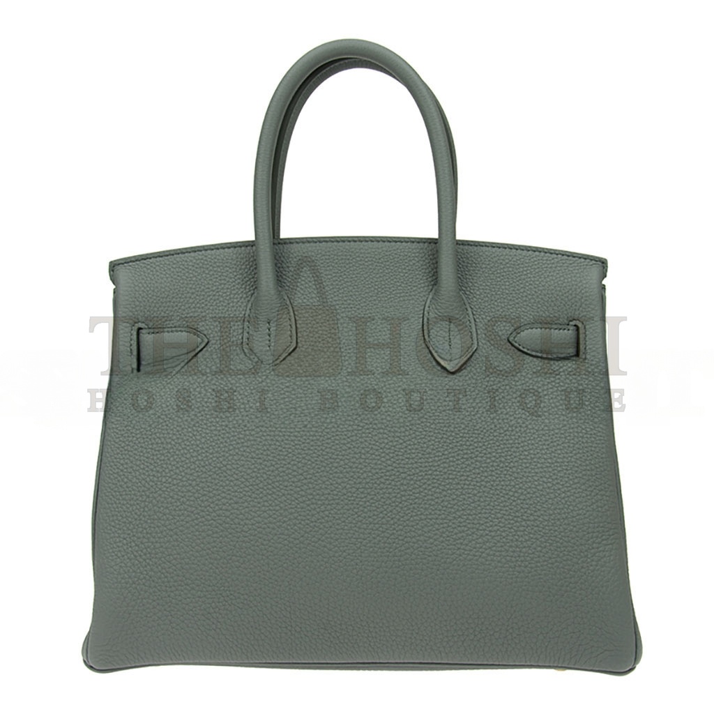H**me5 MASTER BIRKIN 30 EPSOM LEATHER BIRKIN GREEN GOLD BUCKLE HIGH END BAG BK3063TGGP4296 (30*23*15cm) Master Quality
